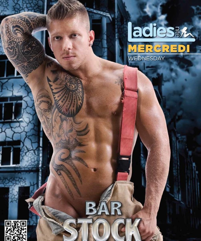 blond muscle male stripper-hunk